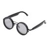 KI Intelligente Übersetzungsbrille Grau Rund Verstellbares Glas Kabellos 114 Sprachen Übersetzer Sonnenbrille