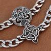 Retro Witch Knot Bracelet for Men Stainless Steel Viking Celtic Knot Bangle Trendy Jewelry Gift