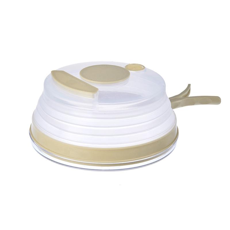 

Portable Splatter Guard Lid Foldable Microwave Cover with Heatproof Handle for Safe Cooking and Storage 1