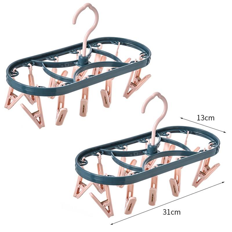 Multi-Functional Home Use Clothes Drying Rack Windproof Creative Design Plastic Clothes Hanger for Balcony T-Shirt Drying Holder