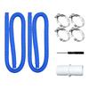 Tuyaux Flexibles pour Pompes de Filtration 1,5 m Étanches pour Piscines Hors-Sol Tuyaux de Pompe de Filtration 32 mm Pour Pompes de 300/330/530/1000 Gallons