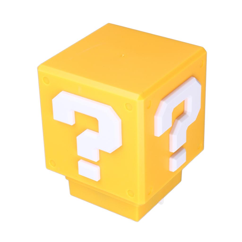 LED Question Block Night Light with Sound Rechargeable Energy Saving Bedside Lamp for Bedroom