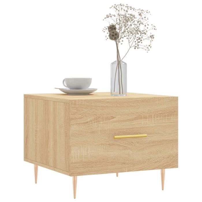 VidaXL Coffee Tables 2 Pcs Sonoma Oak 50x50x40 Cm Engineered Wood 829371
