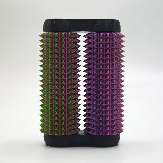 3D-gedrucktes Stachelwalzen-Fidget-Toy Angst-Stressabbau Kinder Jugendliche Erwachsene Handheld Noppige Rollmassage-Stab Tragbar Doppelreihen-Rolle Sensorisch