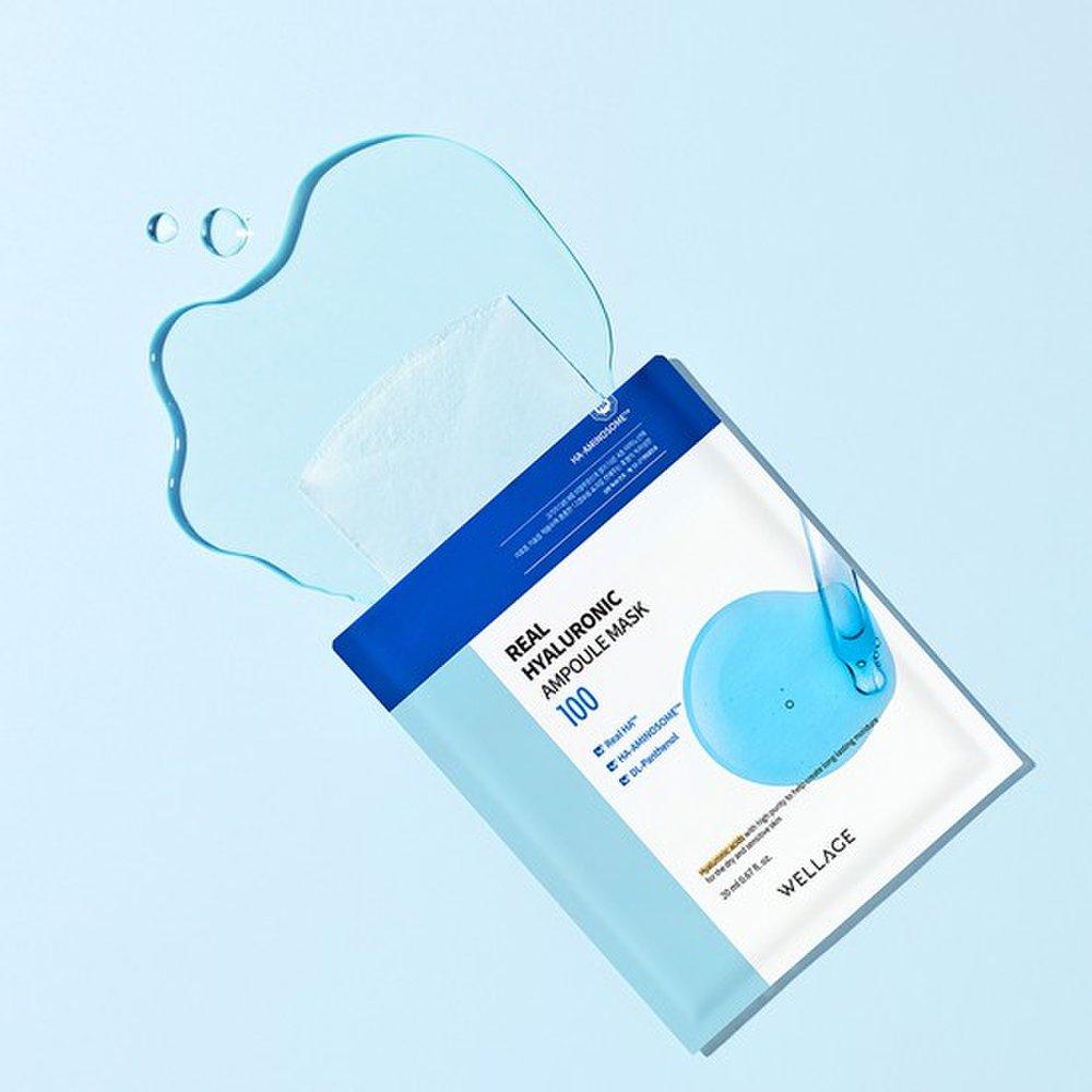 WELLAGE Real Hyaluronic Ampoule Mask 1 x 10