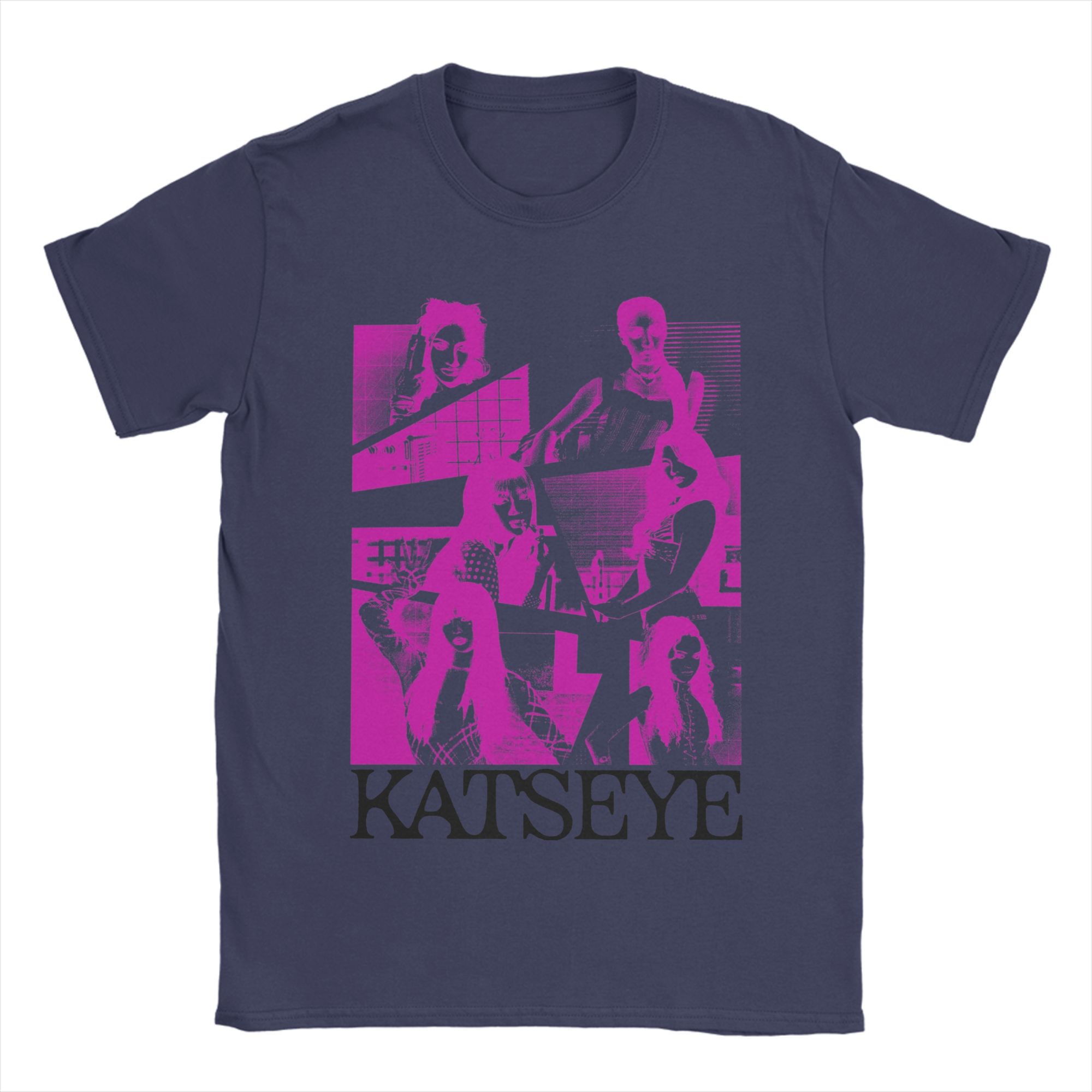 

Purple Grunge Girl Katseye Kpop Unisex s T Shirt Funny Tees Short Sleeve Crewneck T-Shirts Pure Cotton Gift Idea Tops 4XL