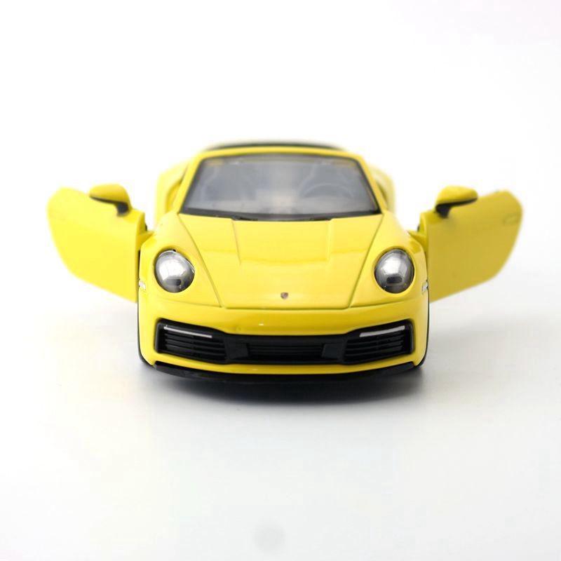 911 Cabriolet Porsche Alloy Car Model With Sound Light For Kids Collectors And