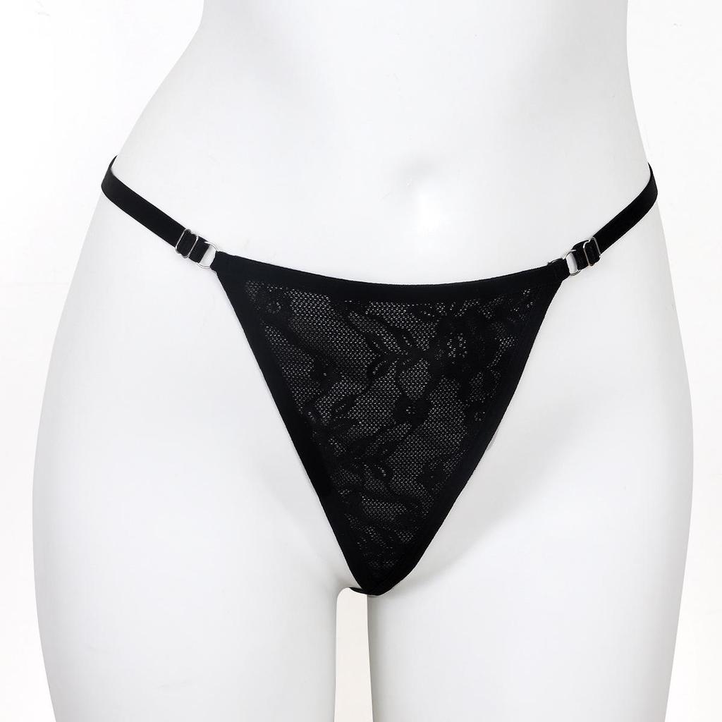 European & American Sexy Nightclub Diamond Body Chain & Mesh Panties Set