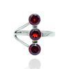 Natural Red Garnet Ring, 925 Sterling Silver Ring, Boho Statement Ring, Women Ring, Handmade Ring, Promise Ring, Wedding Gift, Ring For Her