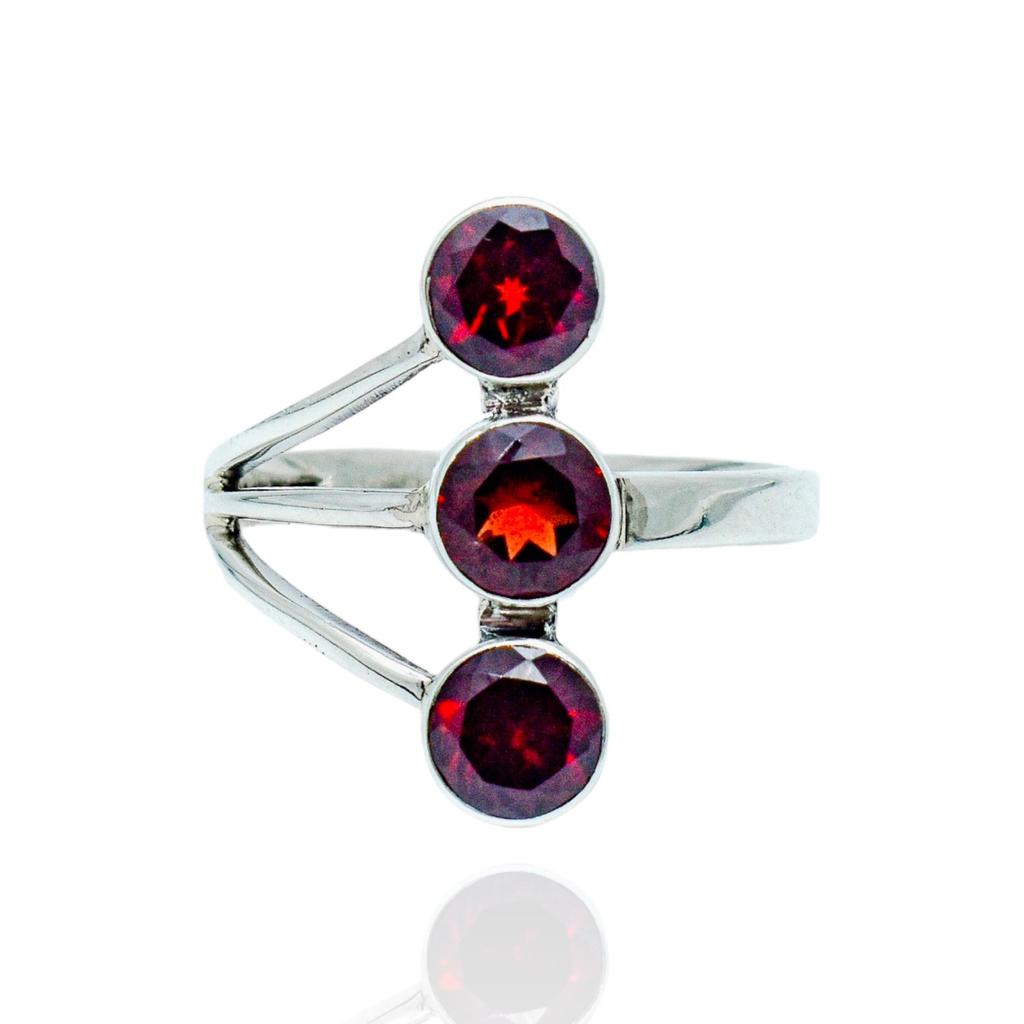 Natural Red Garnet Ring, 925 Sterling Silver Ring, Boho Statement Ring, Women Ring, Handmade Ring, Promise Ring, Wedding Gift, Ring For Her