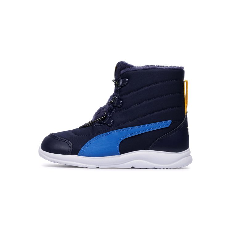 Puma Fun Racer Boot Ac Ps Comfortable Warm High-Top Casual Running Shoes Kids Sneakers Deep-Blue 194281-03