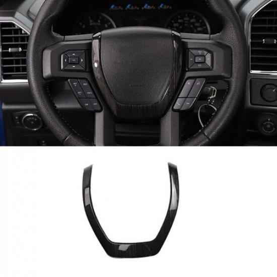 Декоративная накладка на панель рулевого колеса для Ford F-150 2015- Черное дерево