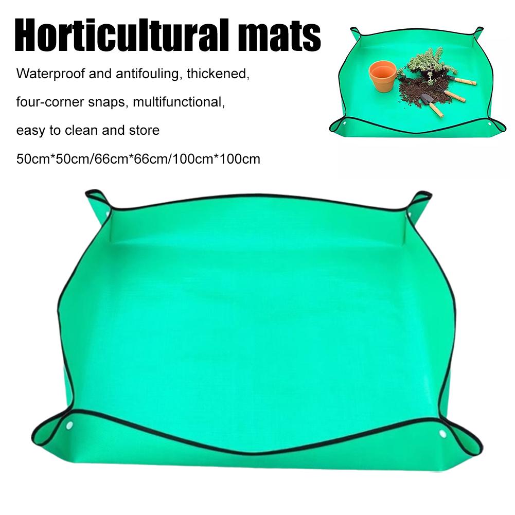 Foldable Garden Plant Flower Pot Reusable Transplanting Waterproof Mats,New Home Gardening Supplies Planting Mat Potting Pad
