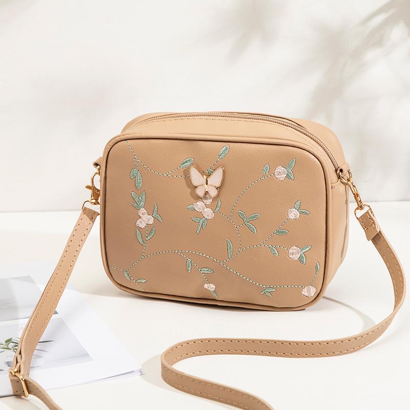 Fashion Bow Camera Bag, Simple Flower Women's Bag, Casual Small Square Bag, Shoulder Messenger Bag, Women's Bag.