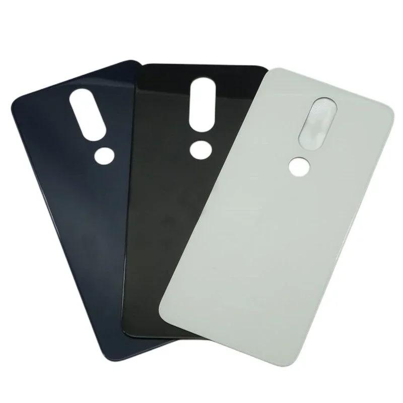 Back Glass Panel For Nokia 5.1 6.1 Plus 2018 Phone Glass Cover for Nokia 7.1 8.1 Rear Housing Back Replace