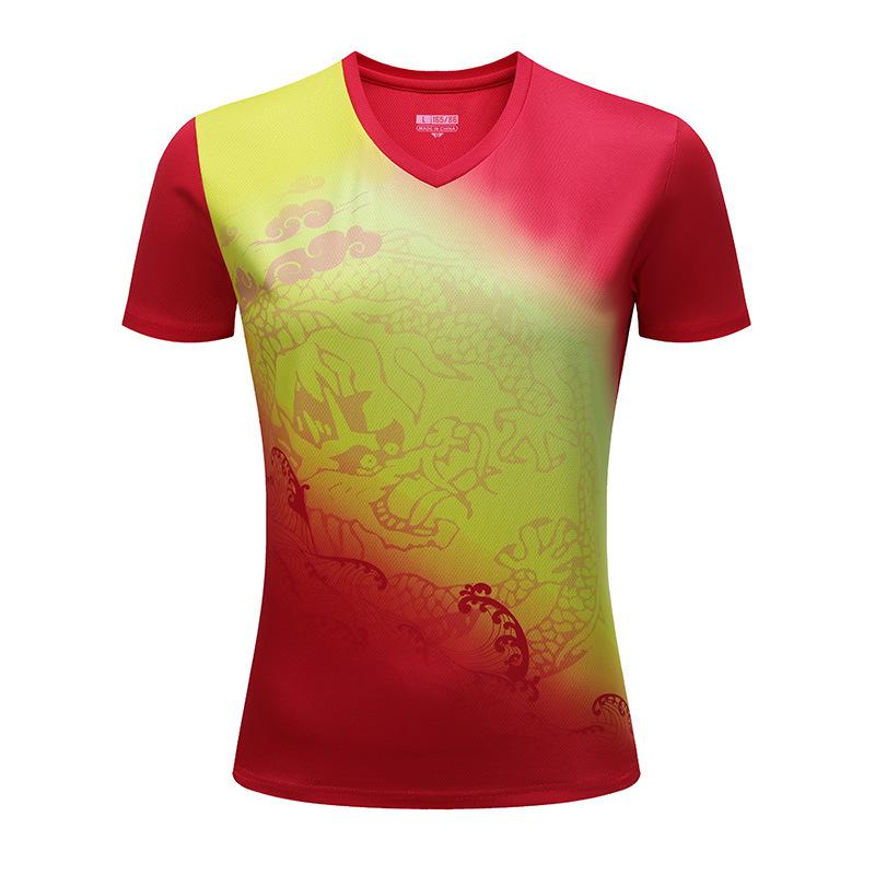Unisex Kids' Quick-Dry Breathable Badminton Short Sleeve Shirt