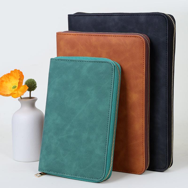 

Multifunctional A5/B5 Zippered Notebook & Business Organizer