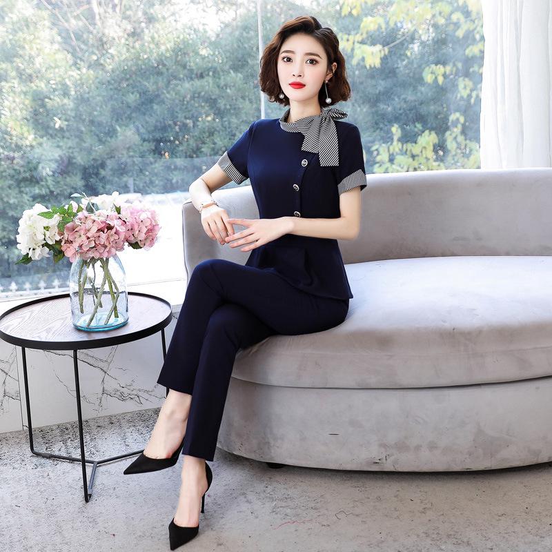 Dámské sako s krátkým rukávem v korejském stylu jaro/léto 2025 - Profesionální dámské sako