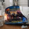 Customiz Name Personality Descendants The Rise of Red Blanket Soft &Warm Sofa Office Bed Travel Lunch Break Blanket, Gift Suitable All Seasons