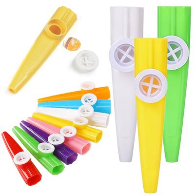 3-9 Pièces Kazoo en Plastique Sifflet Couleur Mixte Aléatoire Sifflet Flûte Harmonica Instrument de Musique Accessoire Éducatif pour Amateurs de Musique ZYF
