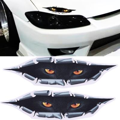 Samolepka na auto Simulované vykukující kočičí oko Obtisk Styling auta 3D stereoskopické oko vykukující auto Samolepka Voděodolná dekorace karoserie Samolepka