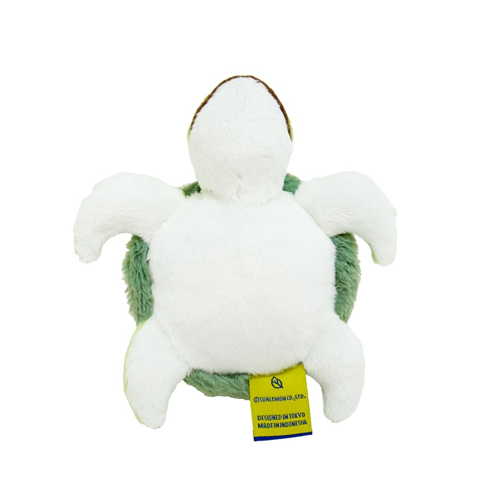 Sunlemon Fluffies Sea Turtle S x 16 x 7cm Plush Toy Animal Cute Sea Creature 14.5 P-1913
