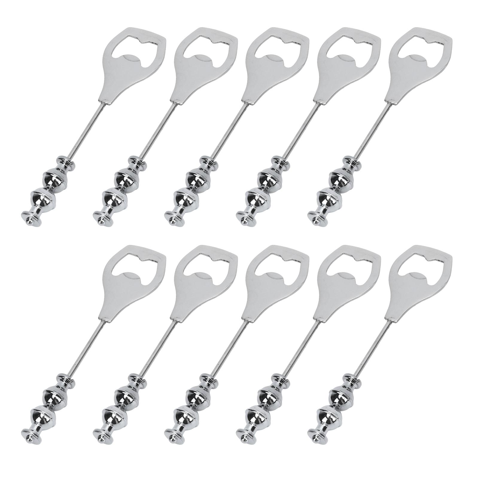 

10Pcs Beadable Beer Opener Stainless Steel Decorative Beaded Bottle Opener for Party Gathering