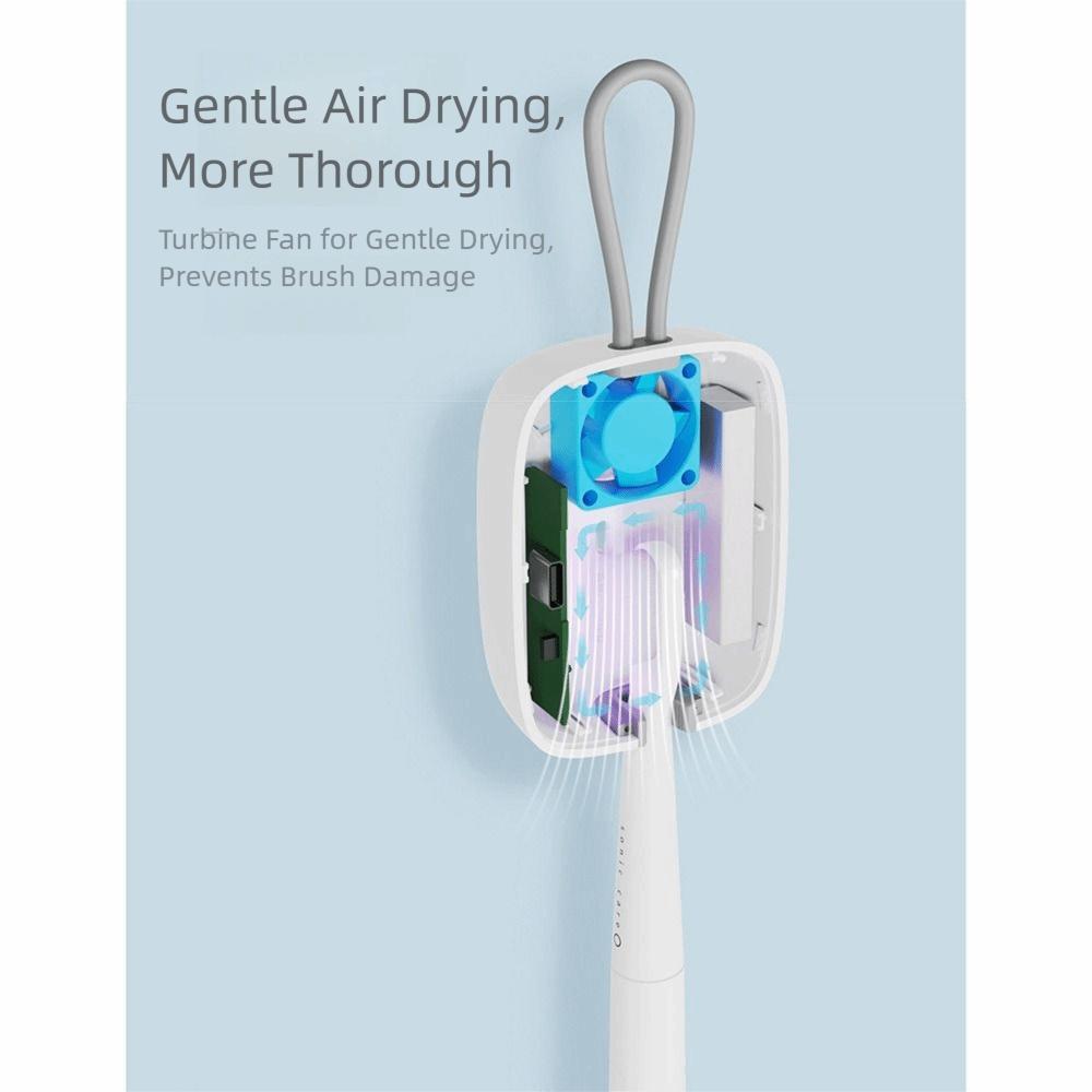 Drying UV Toothbrush Sanitizer with Hanging Rope Travel Toothbrush Covers Holder Earrings