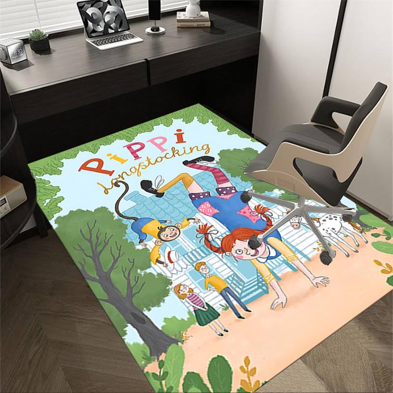 

1PC Pippi Longstocking monkey Extra Large Non Slip Floor carpet, Office, family, bedroom, Studio Large Area Rug Indoor Rugs 60cm by 90cm