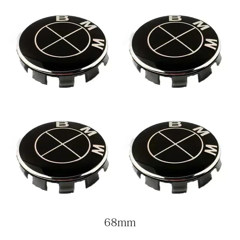-4Pz 56/68mm Coprimozzo Centrale Ruota Auto Copriruota per BMW E36 E46 E53 E90 E60 E61 E93 E87 X3 X5 F30 F20 F10 G30 Accessori