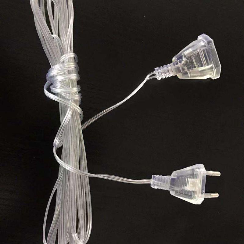 LED Fairy Lights Extension Cords: Supports 1m, 2m, 3m, 5m String Lights, Plug and Wire Accessories.