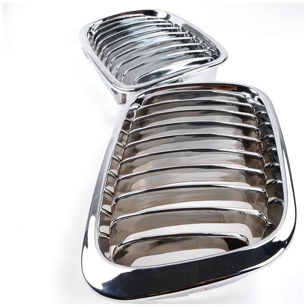 Přední mřížky do auta, poloviční galvanické mřížky pro BMW 4dveřový E46 318i 320i 323i 325i 328i 1998-2001