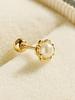 Minimalpiercing 14K Creamy Pearl Piercing Earrings