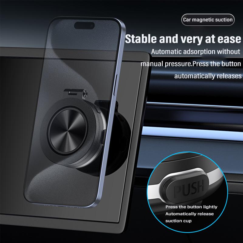 Powerful Suction Cup Dashboard Magnetic Phone Holder for Car Compatible with MagSafe Car Mount Windshield Magnetic Car Holder