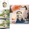 Squirrel Acrylic Car Pendant Couples Keychain Decoration For Car Interior Decor