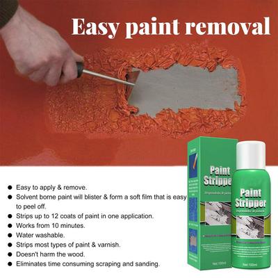 100ml Car Wheel Rust Remover with Brush Non-trace Clean Scraping Paint Metal Surface Peeling Paint Effective Care Cleaning Tool