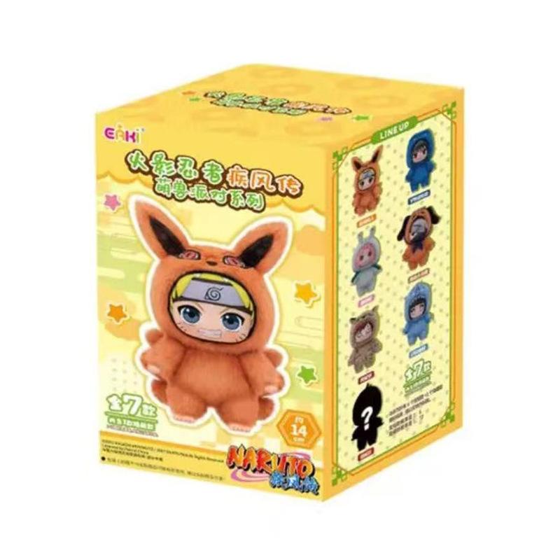 Shippuden Tier-Party-Serie Niedliche Plüschpuppe Spielzeug Cartoon Rucksackanhänger Anime Peripherie Geschenkbox Naruto Blind Box Geschenk