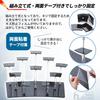 Heizi Figure Case Collection Case Figure Shelf Display Case with Fixing Tape Figures (10 Black)