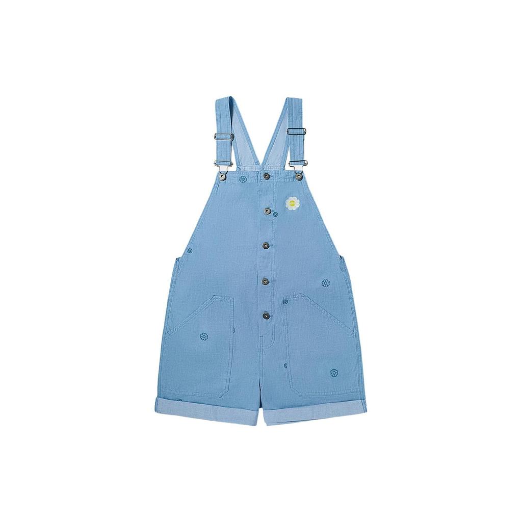 Vans Tkané Prané Šortky na Kšandy Dámské šortky Modré VN00074GTTJ