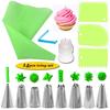 14-piece Set 8 Decorating Mouth Cake Cream Decoration Tool with Smudge Scraper Converter Household Kitchen Baking Tools