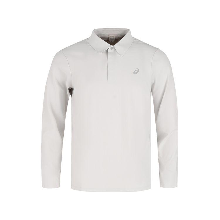 Asics Lifestyle Series Logo Moisture-Wicking Breathable Quick-Dry Comfortable Long Sleeve Polo Shirt Men tops 2031F402-020