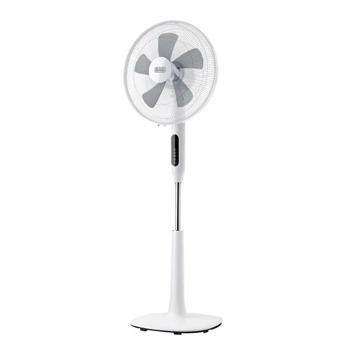 Ventilateur sur pied - BLACK+DECKER - BXBXEFP50E - 50W - 3 vitesses - Hauteur réglable 110-135cm
