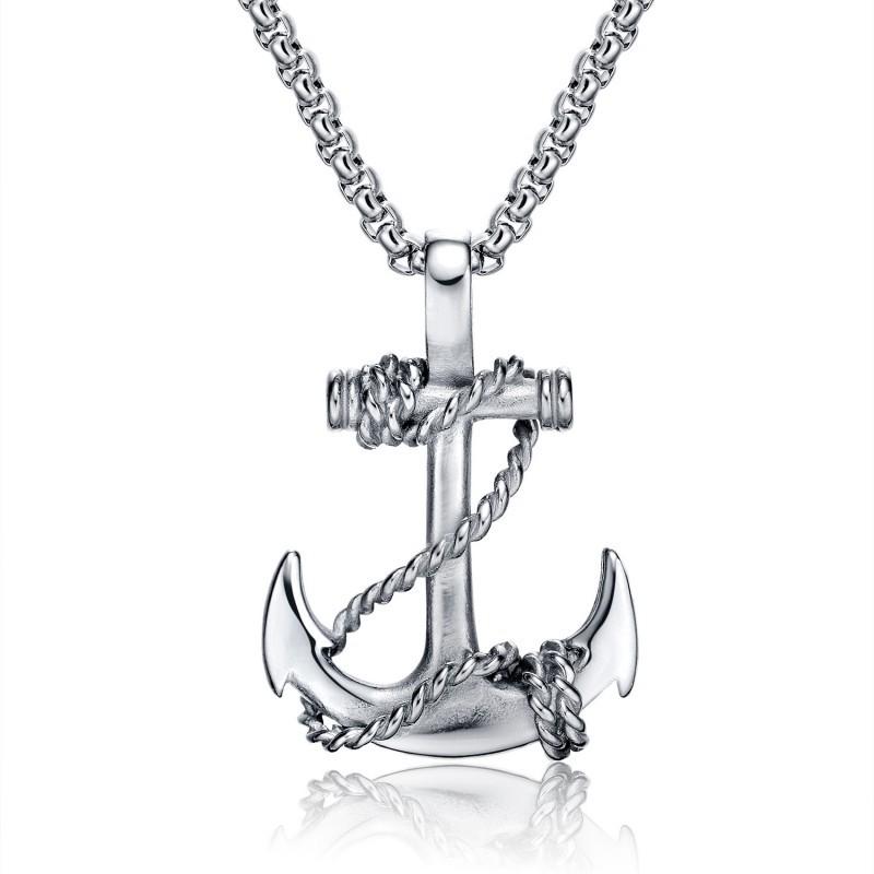 Personalized Internet Celebrity Boat Anchor Pendant Street Hip-hop Titanium Steel Men
