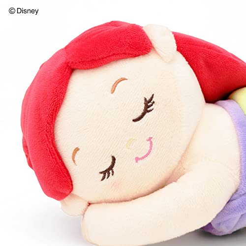 MORIPiLO Ariel Body Pillow, Disney Sleeping Pillow (S), Approx. 30cm, Skin-Friendly Micro Fabric, Large Plush Toy, Green, Disney, Morishita Pillows