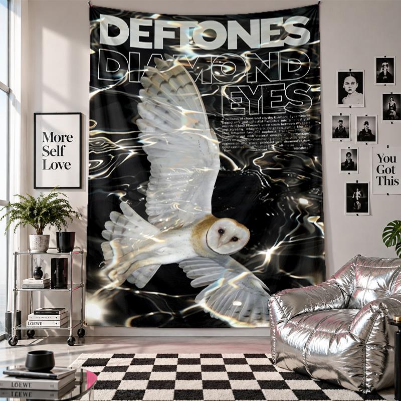 Wall TapestryDeftones Art Hanging Cloth Decorative Background Cover for Room Decoration