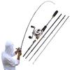 Fishing Reels and Rods Combos Carbon Fiber Fishing Poles with Baitcasting Fishing Reels Bass Fishing
