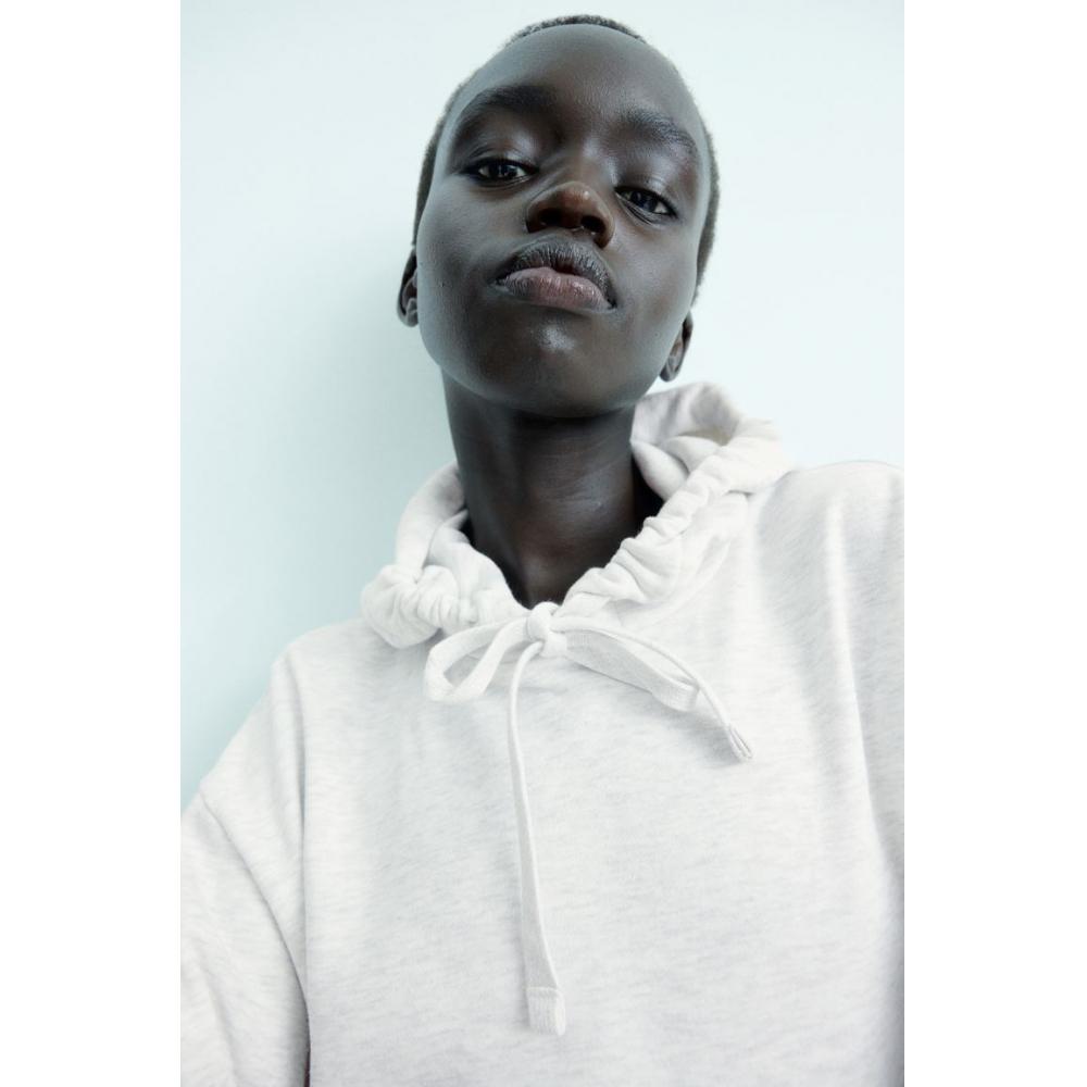 

H M Hoodie ligHt Grey Melange