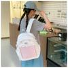 Cute Kawaii Ulzzang Ita Bag Sweet Backpack Coquette Aesthetic Back Pack Y2K Daypack With Clear Pockets With Clear Pockets