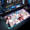 azur lane Mouse Pad RGB Gaming Mousepad Big LED Pad PC Desk Mat Luminous Mouse Pad Large Keyboard Mats Table Rug With Backlit