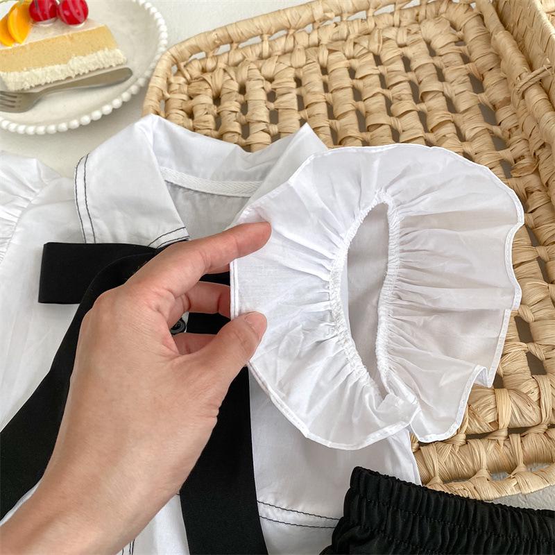 Zhili Kinder Sommer 2023 Geburtstags- Feiertagskleid: Hochwertiger, stilvoller zweiteiliger Anzug.